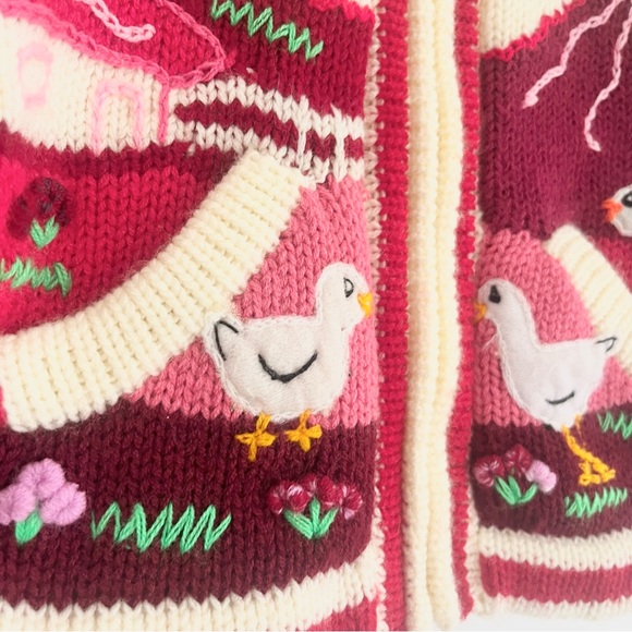 Gorgeous Handmade Fina Estampa Peru Collezione Baby Toddler ZipUp Sweater Knit 2 - Picture 5 of 10